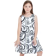 Squiggles Kids  Skater Dress by SychEva