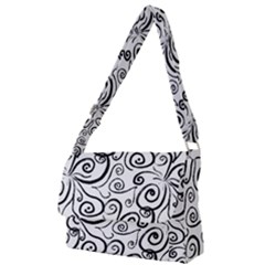 Squiggles Full Print Messenger Bag (s) by SychEva