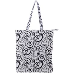 Squiggles Double Zip Up Tote Bag by SychEva