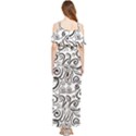 Squiggles Draped Sleeveless Chiffon Jumpsuit View2