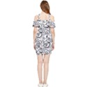 Squiggles Shoulder Frill Bodycon Summer Dress View2