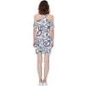 Squiggles Shoulder Frill Bodycon Summer Dress View4