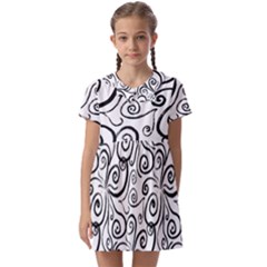 Squiggles Kids  Asymmetric Collar Dress