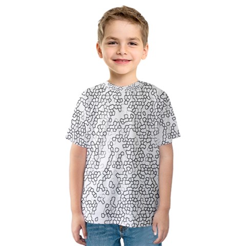 Neon Geometric Pattern Design 2 Kids  Sport Mesh Tee by dflcprintsclothing