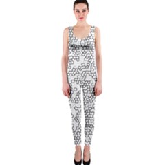 Neon Geometric Pattern Design 2 One Piece Catsuit by dflcprintsclothing