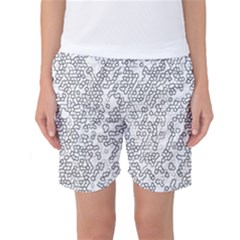 Neon Geometric Pattern Design 2 Women s Basketball Shorts