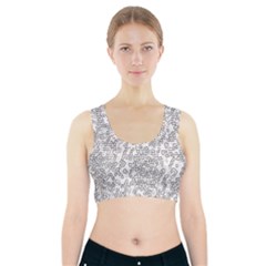 Neon Geometric Pattern Design 2 Sports Bra With Pocket