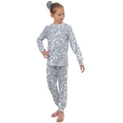 Neon Geometric Pattern Design 2 Kids  Long Sleeve Set  by dflcprintsclothing