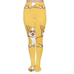 Corgi And Coffee Tights