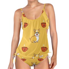 Corgi And Coffee Tankini Set