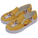 Corgi And Coffee Kids  Canvas Slip Ons View2