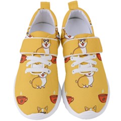 Corgi And Coffee Women s Velcro Strap Shoes by Bigfootshirtshop