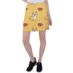 Corgi And Coffee Tennis Skirt