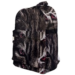 Creepy Kitten Portrait Photo Illustration Classic Backpack by dflcprintsclothing