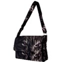 Creepy Kitten Portrait Photo Illustration Full Print Messenger Bag (L) View1