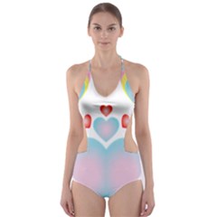 Hearth  Cut-out One Piece Swimsuit by WELCOMEshop