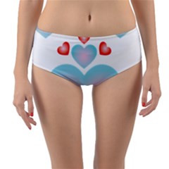 Hearth  Reversible Mid-waist Bikini Bottoms