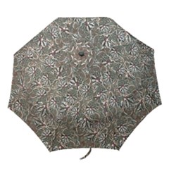 Modern Floral Collage Pattern Design Folding Umbrellas