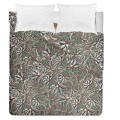 Modern Floral Collage Pattern Design Duvet Cover Double Side (queen Size) by dflcprintsclothing