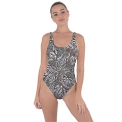 Modern Floral Collage Pattern Design Bring Sexy Back Swimsuit by dflcprintsclothing