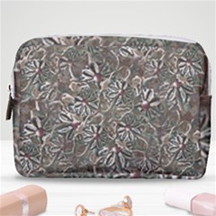 Modern Floral Collage Pattern Design Make Up Pouch (medium) by dflcprintsclothing