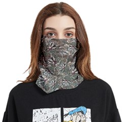 Modern Floral Collage Pattern Design Face Covering Bandana (two Sides)