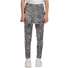 Modern Floral Collage Pattern Design Kids  Skirted Pants