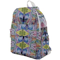 Painted Pebbles I Repeats Top Flap Backpack by kaleidomarblingart