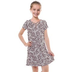 Curly Lines Kids  Cross Web Dress by SychEva