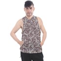 Curly Lines Men s Sleeveless Hoodie View1