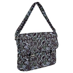 Intricate Textured Ornate Pattern Design Buckle Messenger Bag