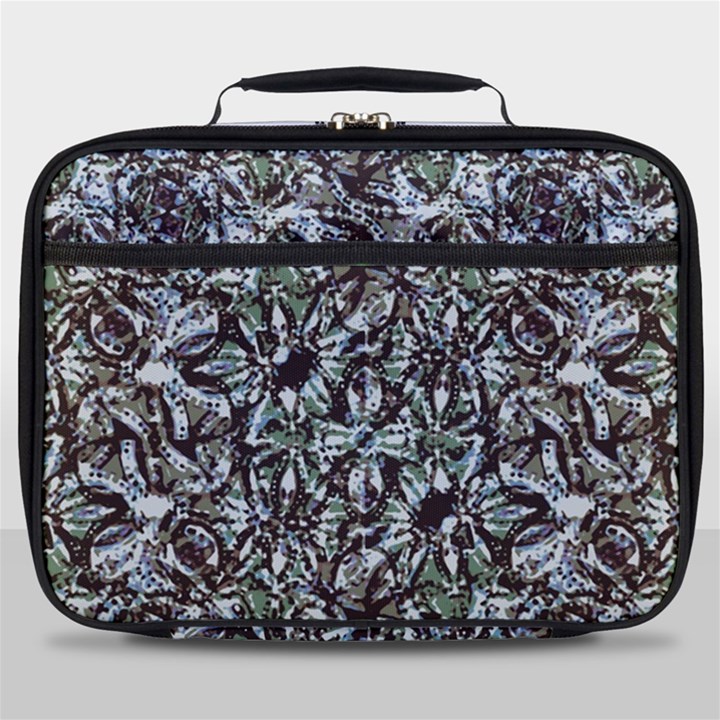 Intricate Textured Ornate Pattern Design Full Print Lunch Bag