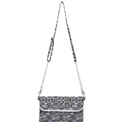 Intricate Textured Ornate Pattern Design Mini Crossbody Handbag by dflcprintsclothing