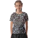 Intricate Textured Ornate Pattern Design Kids  Frill Chiffon Blouse View1