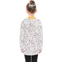 Pencil Flowers Seamless Pattern Kids  Double Breasted Button Coat View2