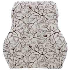 Pencil Flowers Seamless Pattern Car Seat Velour Cushion  by SychEva