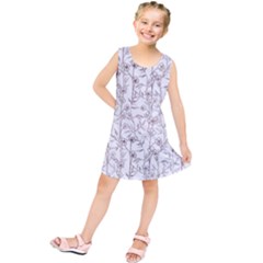 Pencil Flowers Kids  Tunic Dress by SychEva