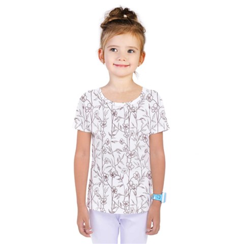 Pencil Flowers Kids  One Piece Tee by SychEva