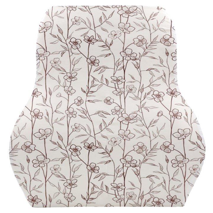 Pencil Flowers Car Seat Back Cushion 