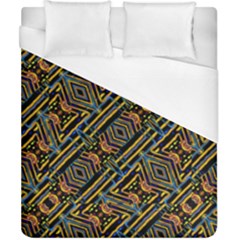 Electric Neon Lines Pattern Design Duvet Cover (california King Size) by dflcprintsclothing