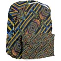 Electric Neon Lines Pattern Design Giant Full Print Backpack View3