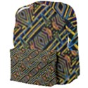 Electric Neon Lines Pattern Design Giant Full Print Backpack View4