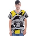 Spacemonkey Men s V-Neck Scrub Top View1