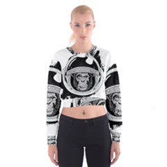 Spacemonkey Cropped Sweatshirt by goljakoff