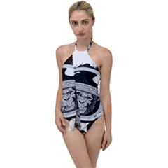 Spacemonkey Go With The Flow One Piece Swimsuit by goljakoff