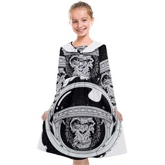 Spacemonkey Kids  Midi Sailor Dress by goljakoff