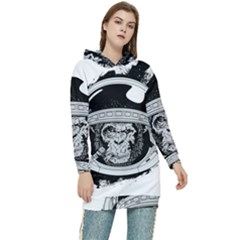 Spacemonkey Women s Long Oversized Pullover Hoodie by goljakoff