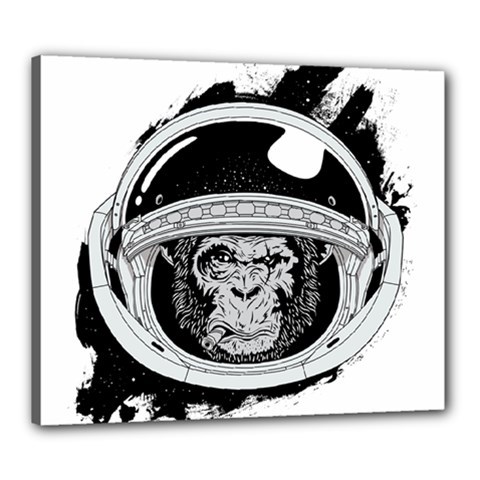 Spacemonkey Canvas 24  X 20  (stretched) by goljakoff