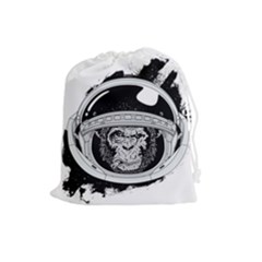 Spacemonkey Drawstring Pouch (large) by goljakoff