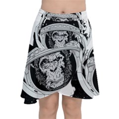 Spacemonkey Chiffon Wrap Front Skirt by goljakoff